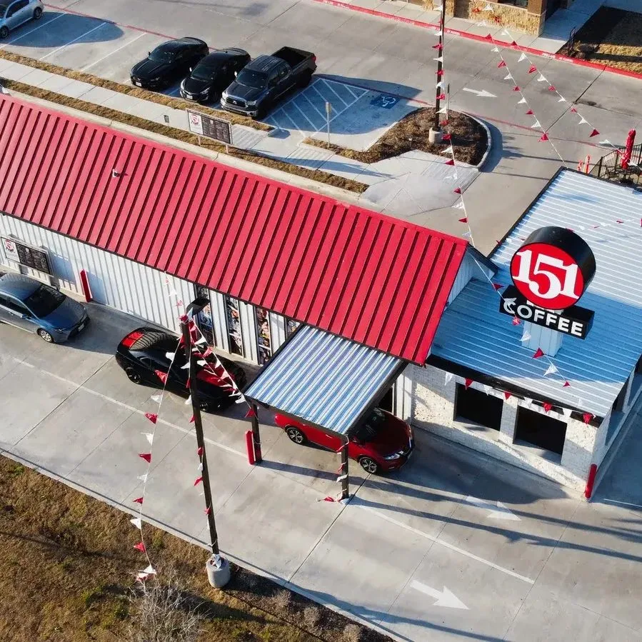 151 Coffee Alliance drive-thru at 9301 N Fwy, Fort Worth